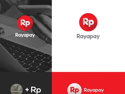 rayapay fintech fintech app fintech branding flatdesign logo red