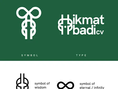 Logo CV Hikmat Abadi logo monochrome simple logo simplicity