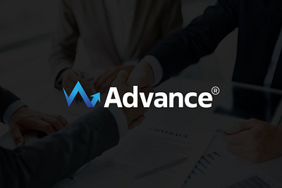 Advance Finace LOGO (for sale) ecommerce logo logo design minimalist logo store logo tech logo technology