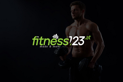 Fitness123 LOGO branding design ecommerce design fitness logo logo design minimalist logo shopify logo tech logo