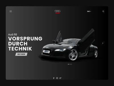 Audi R8 simple design ui ui design uidesign uiux ux webdesign