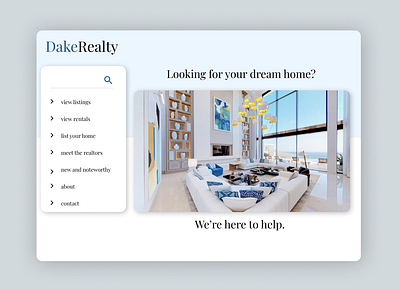 DakeRealty - 30DaysofWebDesign branding design figma figma design figmadesign figmamade minimal realtor realty ui uidesign ux web website