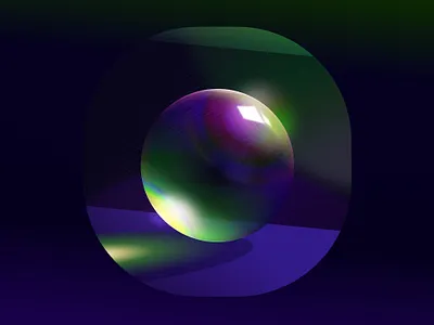 Glass 👏🏼🚫🧢 3d blur figma glass gradient illustration lighting nft prism sphere vector