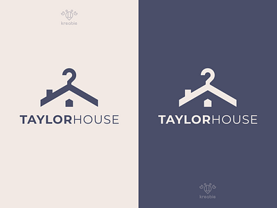 Taylor House clothing cool fashion home house logo minimalist modern monogram simple taylor