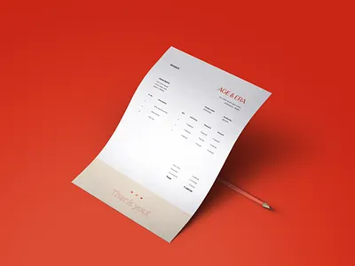 Invoice Design for Age & Era brand design branding design graphic graphic design invoice invoice design minimal stationery