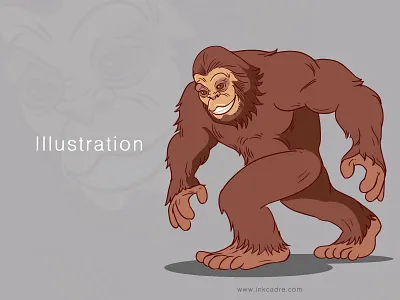 Illustration bigfoot 2dart art artist artofdribbble bigfoot bookillustration branding creative fineart illustration sketching