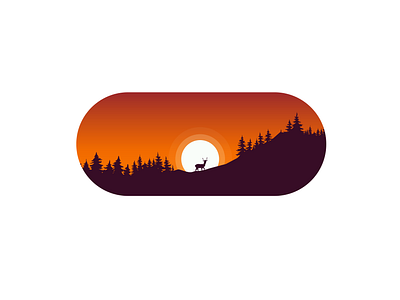 Sunset Illustration daily design flat illustration illustration art illustrator landscape landscape design landscape illustration landscapes vector