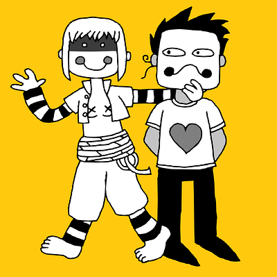 zacharie n sugar digital art fan art fanart friends illustration off sucre sugar zacharie