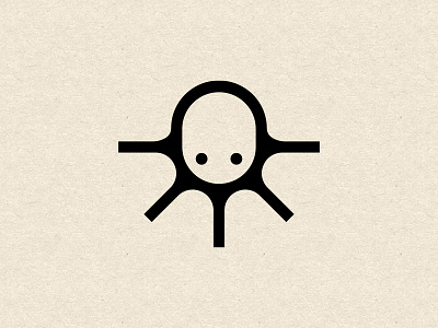 Squid animal logo cute fish logo octopus squid