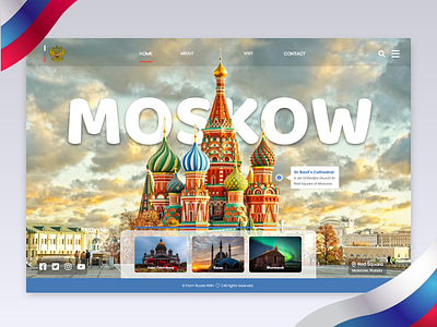 Russia moskow russia slider webdesign website