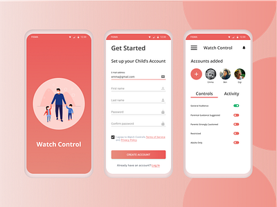 Kids Movie Challenge app control design kids kids app kids watch kids watch control mobile movie movie app movie art moviecontrol parental parental control sign in sign up ui ux watching watchingcontrol