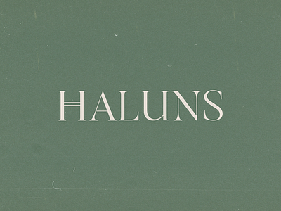 Haluns Logotype Design branding clean logo design fashion fashion boutique fashion brand inspiration logo design logo minimal minimalist logo typography identity idea trend