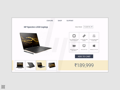 Laptop Store Website UI Design design figma laptop minimal ui web webiste