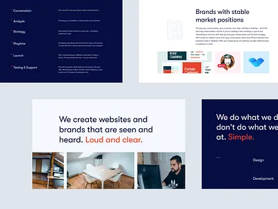 Shot #15206838 agency branding agency website homepage outloud studio website