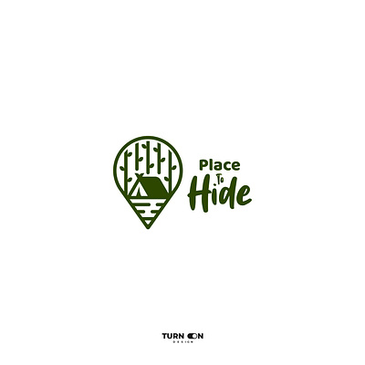 Place to Hide Logo Design adventure branding camp camping forest identity jungle leaf logo minimalist minimalist logo nature place simple tent