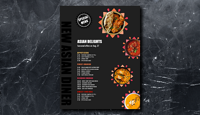 Menu -design adobe adobe illustrator adobe photoshop card design design menu menu card minimal restaurant branding