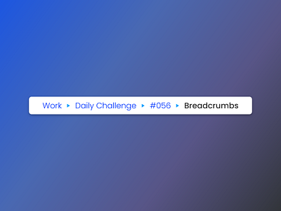 Breadcrumbs design minimal ui ux