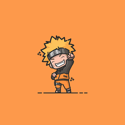 Naruto Uzumaki adobe cartoon design flat graphicdesign illustration illustrator logo minimal vector