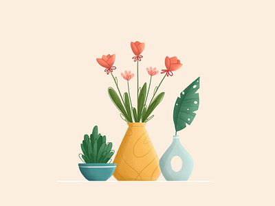 Hello spring! character design design digital art digital illustration flower illustration illustration illustration art vector vector art vector illustration