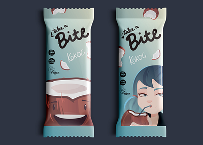 take a bite branding character design humanize illustator illustration packagedesign packaging snack vector vector illustration warmup weekly challenge weekly prompt weekly warm up weeklywarmup