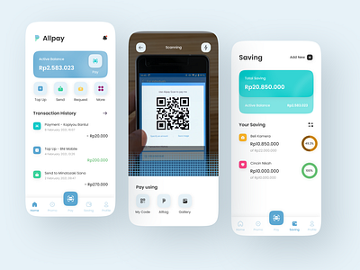 e-Wallet Mobile App app design minimal mobile payment payment app ui uiuxdesign ux wallet wallet app wallet ui