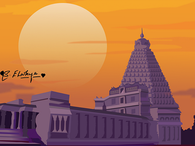 Temple - Figma Illustration art figma figmadesign illustration india serenity sketch spirtuality tamilnadu temple