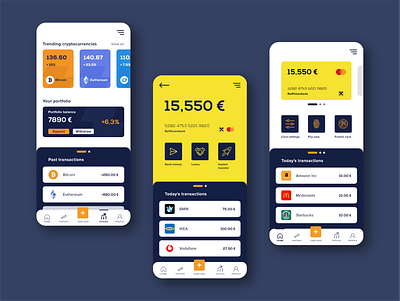 Zitok Banking aesthetic android banking design finance ios mobile mobile app modern stocks ui ux