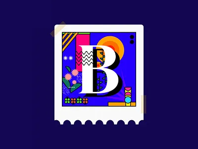 36 DOT 21 - B 36 days of type graphic design illustration motion graphics vector