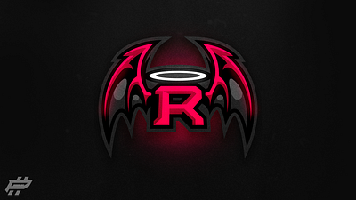 "R" Mascot Logo angry art branding design e sports gray illustration logo mascot mascot logo r red redesign vector