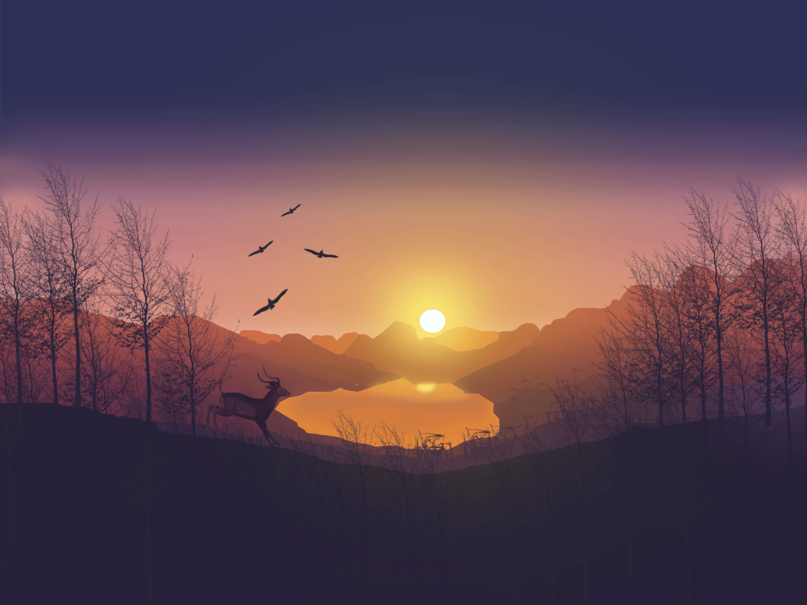 Landscape graphicdesign illustration photoshop