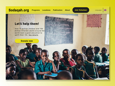 Charity Landing Page app charity app design donation app landing page landingpage ngo ui ux web