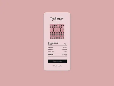 Daily UI - Email Receipt 017 dailyui dailyuichallenge design email email design email receipt music purchase receipt ui ui ux uidesign uiux webdesign