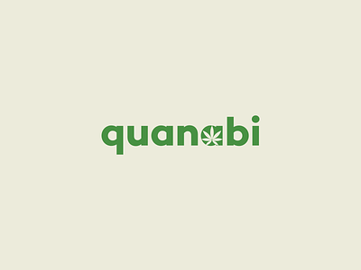 Quanabi Logo conopy green logotype marihuana narcotic plant