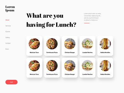 Restaurant Website burger pizza restaurant taco website design