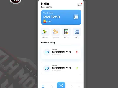 Home Screen Design - Wallet App Design app design automotive design banking dashboard bankingapp dashboard design ewallet finance app financial technology graphic design illustration mobile app design software design ui ux design uiux design ux design web design