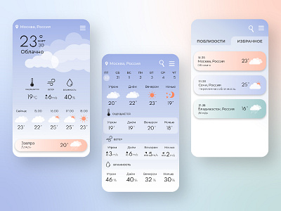 Weather App app design ui ux web