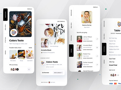 Food Bill Split App app app design app designer app designers application bill split clean app clean app design design dribbble 2021 dribbble best shot dribbble invitation dribbble invite illustration minimal app minimal app design ofspace ofspace academy ofspace agency