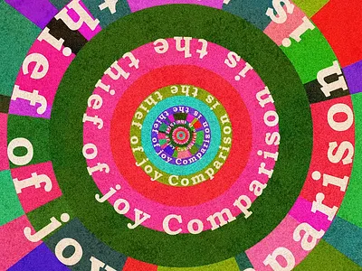 Comparison is the thief of joy 2d animation 2d motion design after effects animation design illustration motion design motion graphics title design title sequence typography