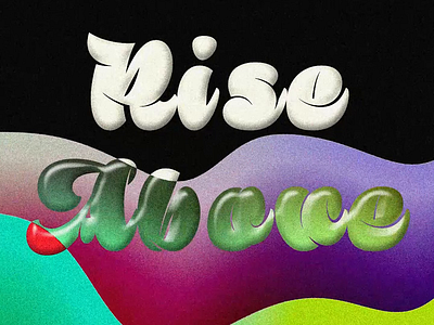 Rise above animation motion design motion graphics typography