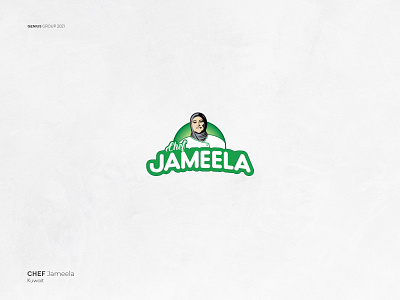 Chef Jameela logo Design branding illustrator logo