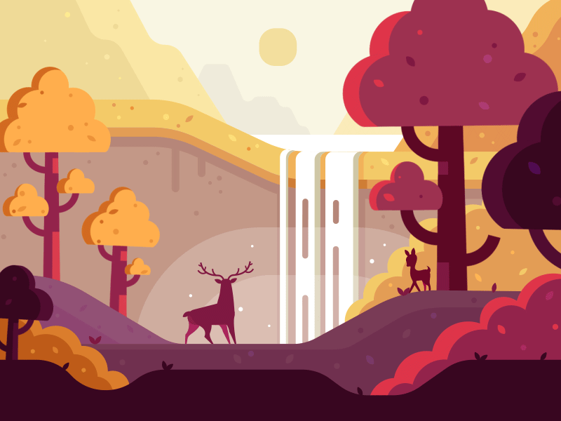 Noble deer! animation dribbble illustration motion design