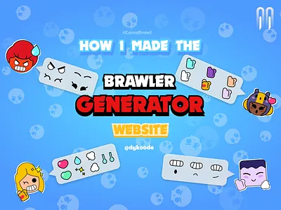 Brawler Generator Thumbnail - Youtube Thumbnail - Dykoode brand design brawl brawler brawler generator brawlstars create brawler dykoode productdesign supercell thumbnail webdesign website youtube youtube thumbnail