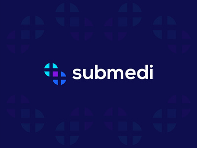 Submedi Logo Design branding clean colorful company concept creative dynamic logo hospital iconic infinity logo design logo for sale logotype medical minimal modern pharmacy pixel plus s