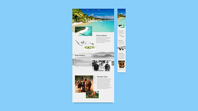 UI Madura Island app design illustration ui ux web website
