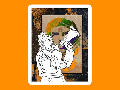 I am woman card che collage coloring page craft design graphic design greeting card illustration message poster protest vintage woman womens day