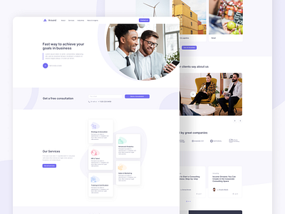 Around Business Consulting agency agency website business consulting corporate corporate design landing page uiux