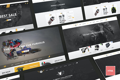 Motor Vehikal - Motorcycle Online Store HTML app branding design landing page theme theme design web website