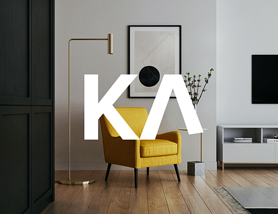 Kanape | Logo brand branding design furniture graphic logo objekt prague typography vector visual