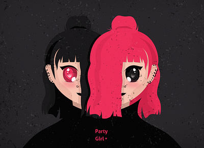 Party Girl anime anime girl animeart animegirl animeillustration animestyle characterdesign digital drawing digital illustration digitalart girl girl character girl illustration illustration illustration art illustration design