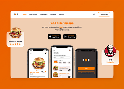 Food ordering app design order ui uidesigner uiux uiuxdesign uiuxdesigner ux uxdesigner web